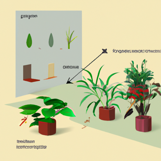 איור המראה מיקום אופטימלי של צמחים לפנג שואי טוב